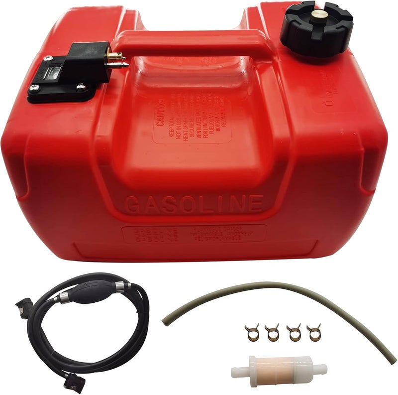 DEF Portable Boat Fuel Tank 12L 3 Gallon Marine Portable Fueling Tank Replacement for Marine Outboard Motor Fuel Tank - Image 1